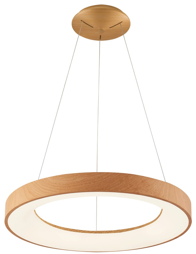 Moderný luster Santana 38 3000K drevo