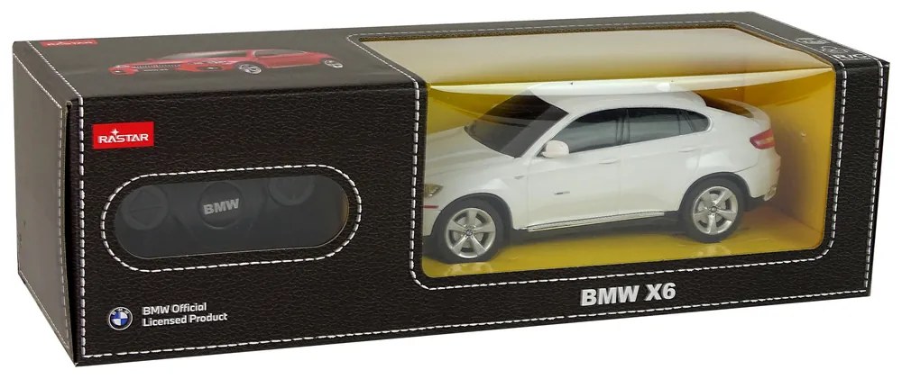 Lean Toys Auto R/C BMW X6 1:24 Rastar - biele