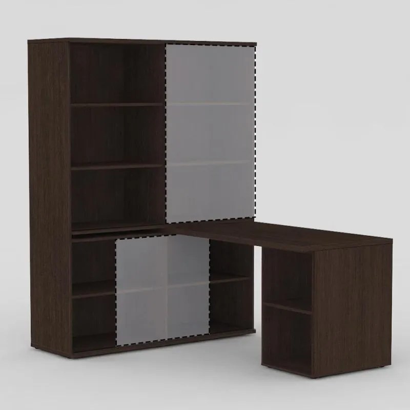 HOME OFFICE zostava REA ALBERTA 08, wenge