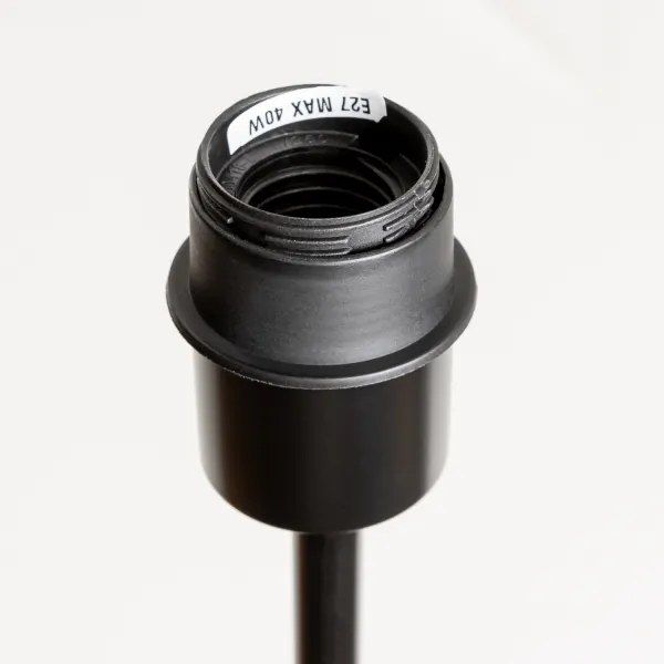 Brilagi - LED stojacia lampa CERIA 1xE27/40W/230V priemer 40 cm bambus/čierna