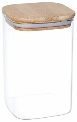 4Home Sklenená dóza na potraviny s vekom Bamboo, 950 ml, 950 ml