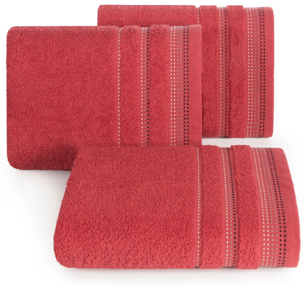 FROTÉ UTERÁK POLA15 50X90 CM ČERVENÁ