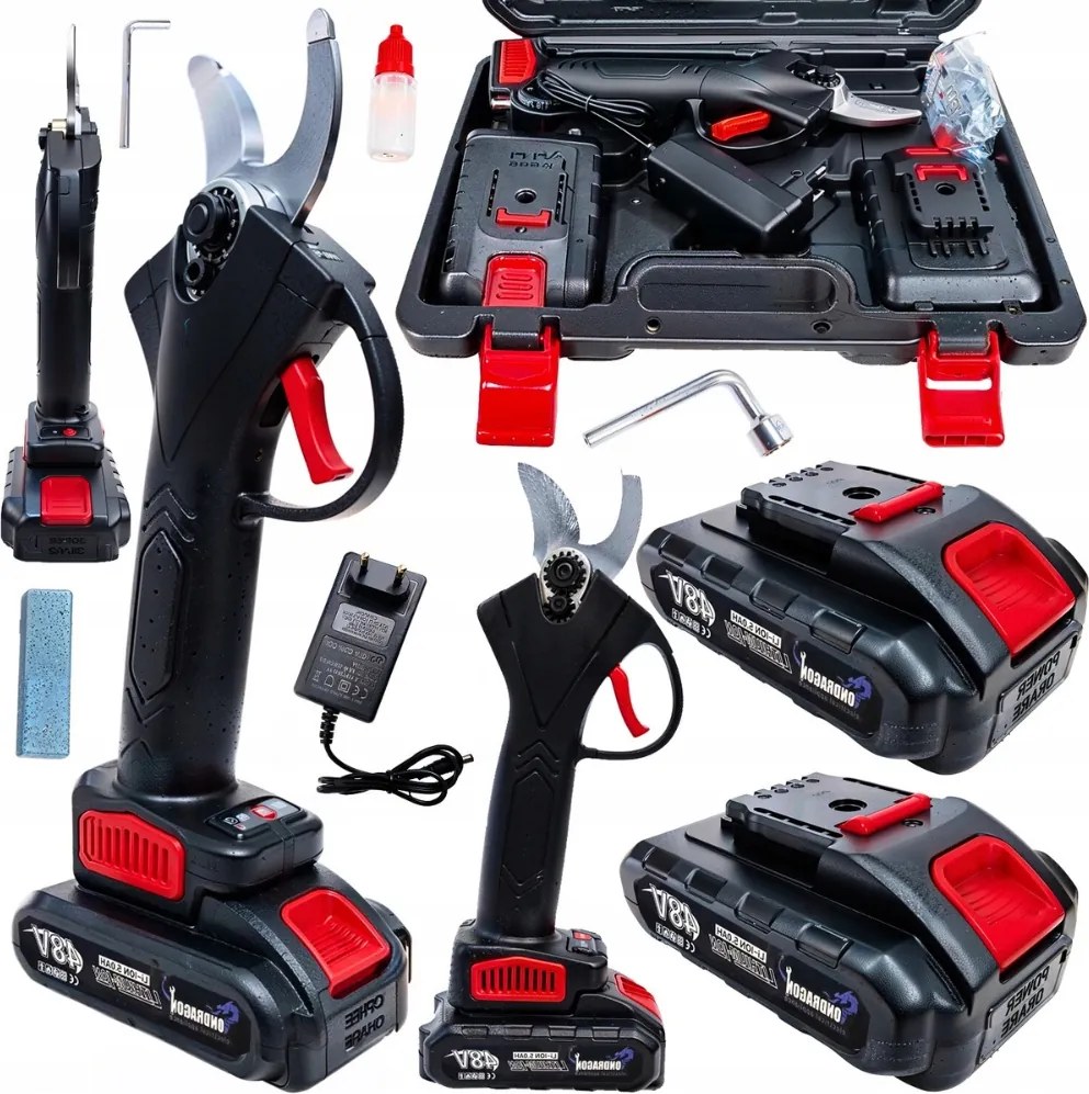 záhradné akumulátorové nožnice Sada nožníc na strihanie konárov kríkov a stromov Silná