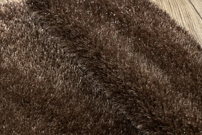 Sada kúpeľňových koberčekov SYNERGY glamour / lurex, hnedá