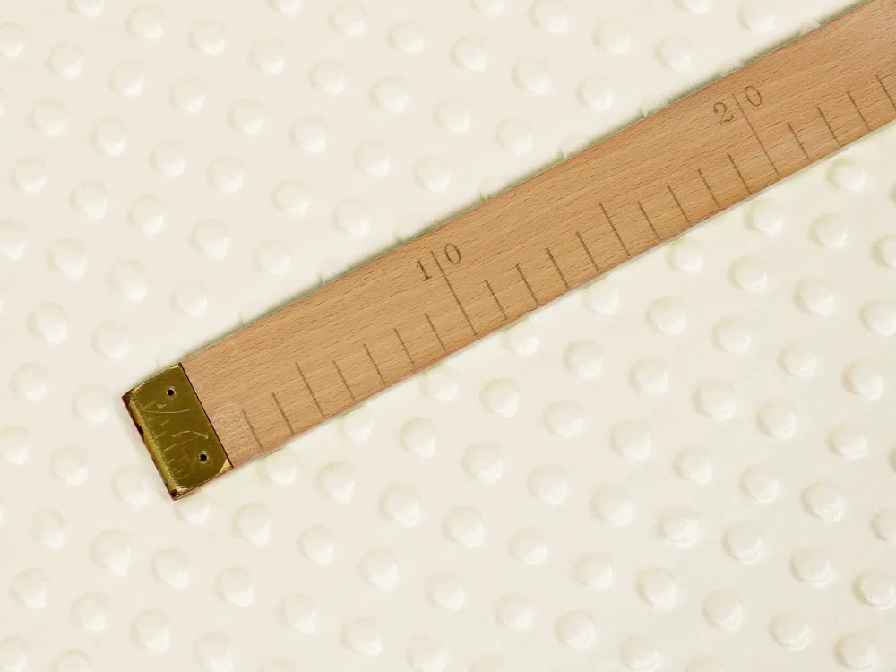 Biante Detská obliečka na vankúš Minky 3D bodky MKP-014 Krémová 30 x 50 cm