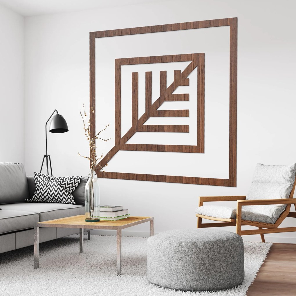Geometrický obraz list - LEARD: HDF - Javor 30 cm 4517-97999 HDF0397-B