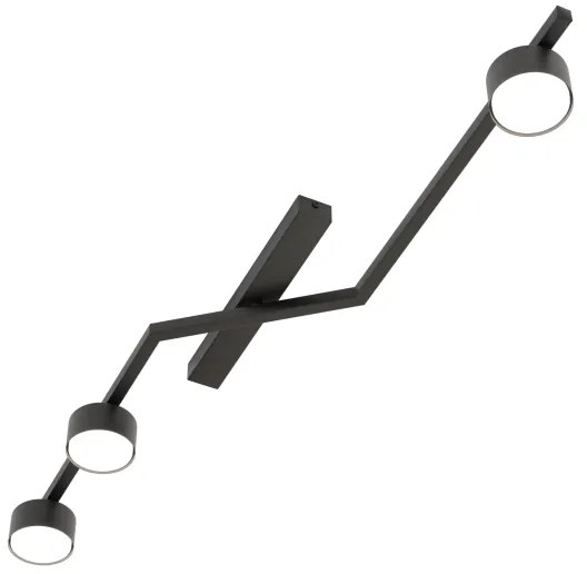 Stropné svietidlo SKAN 3xGX53/12W/230V čierne