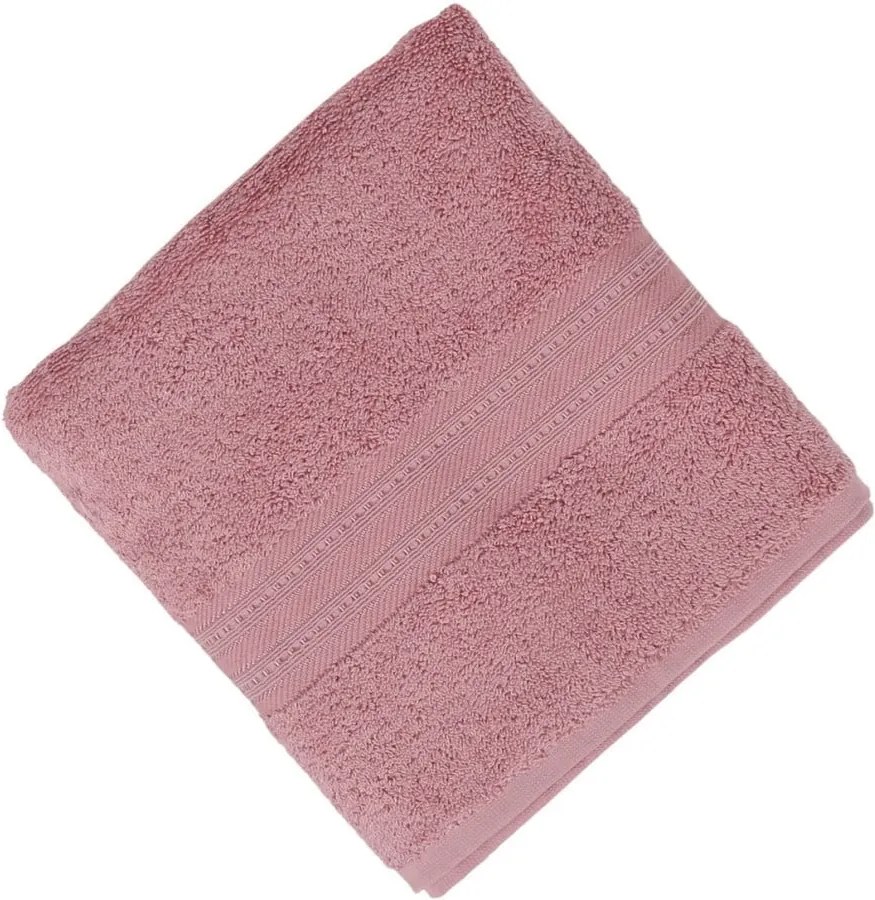 Ružový uterák Lavinya, 50 x 90 cm
