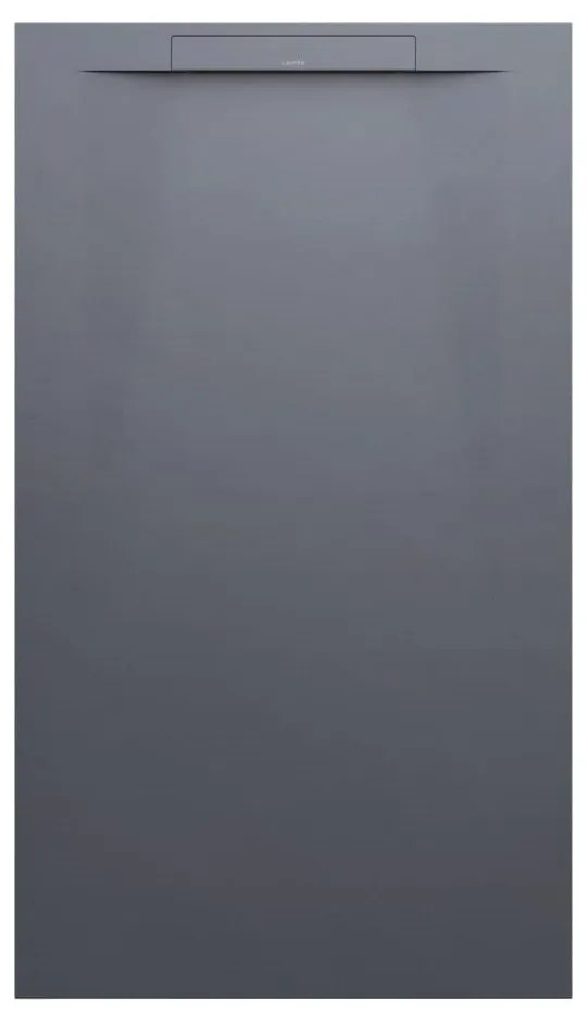 LAUFEN Pro S obdĺžniková sprchová vanička z materiálu Marbond, lineárny odtok na kratšej strane, 1400 x 800 x 32 mm, antracit matný, H2101830780001