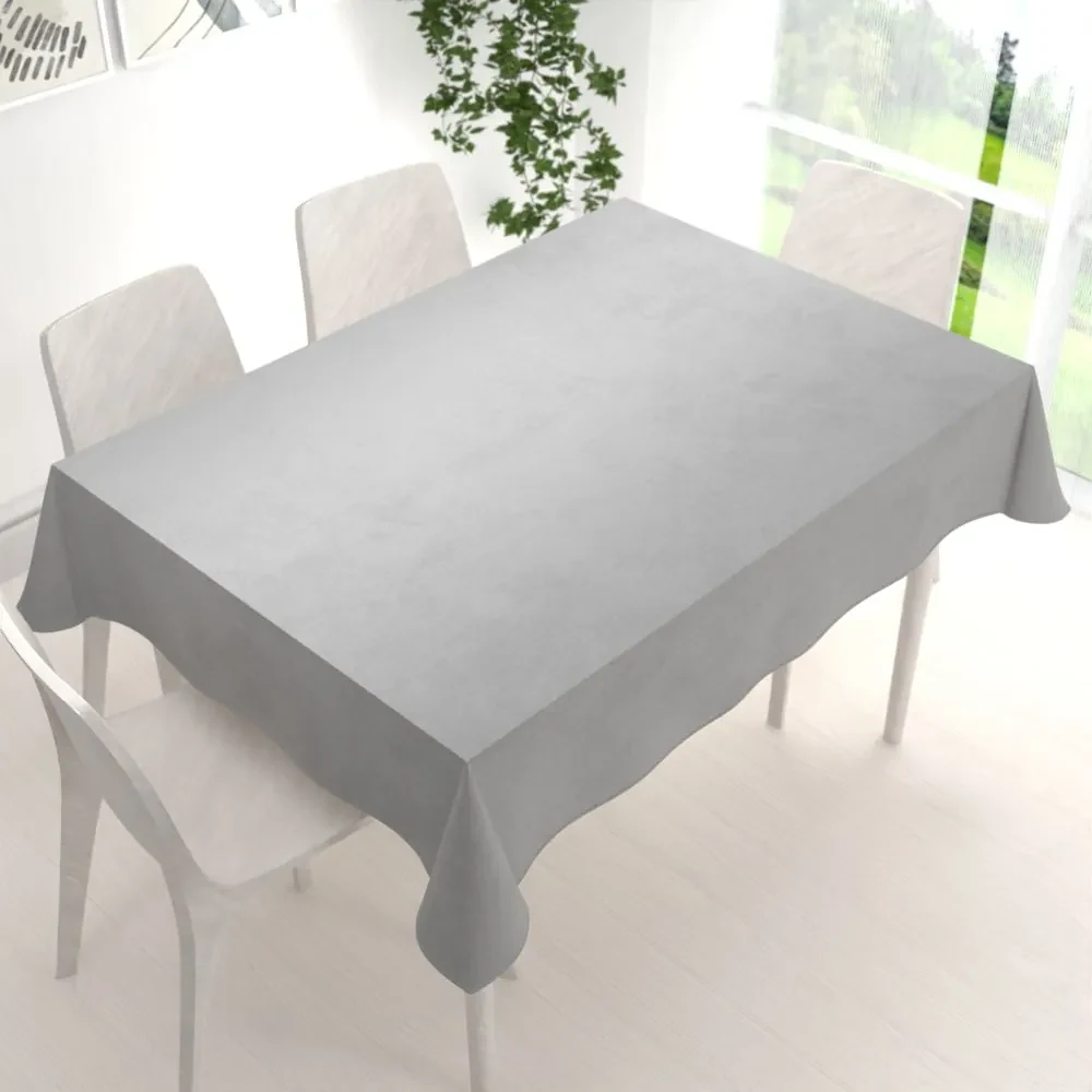 Biante Zamatový obdĺžnikový obrus Velvet Premium SVP-027 Svetlo sivý 60x100 cm