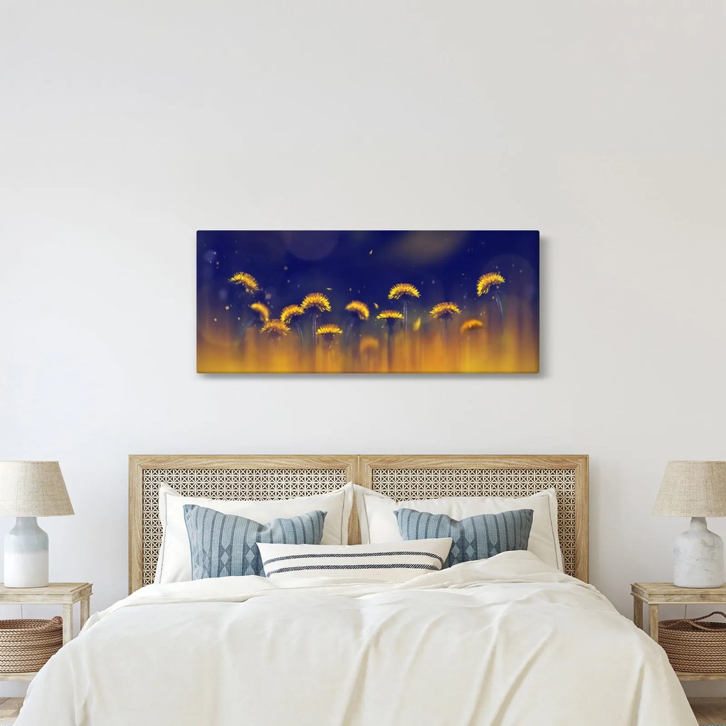 Obraz - Púpavy (120x50 cm)