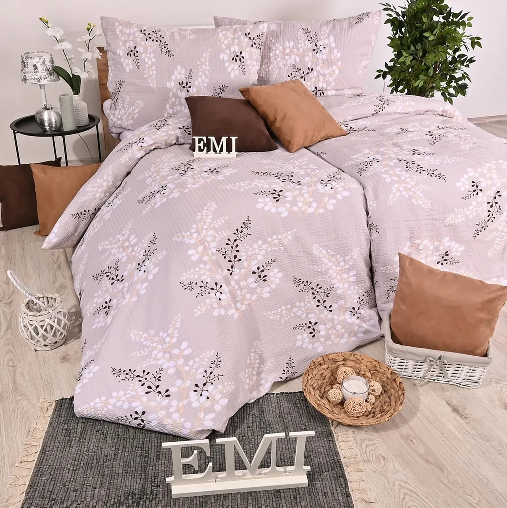 Obliečky krepové Daisy EMI: Štandardný set jednolôžko obsahuje 1x 140x200 + 1x 70x90