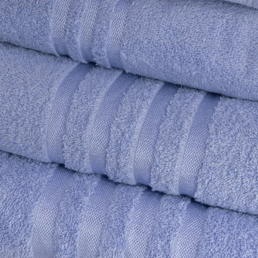 Modrý froté bavlnený uterák 50x100 cm Simple – Casa Selección