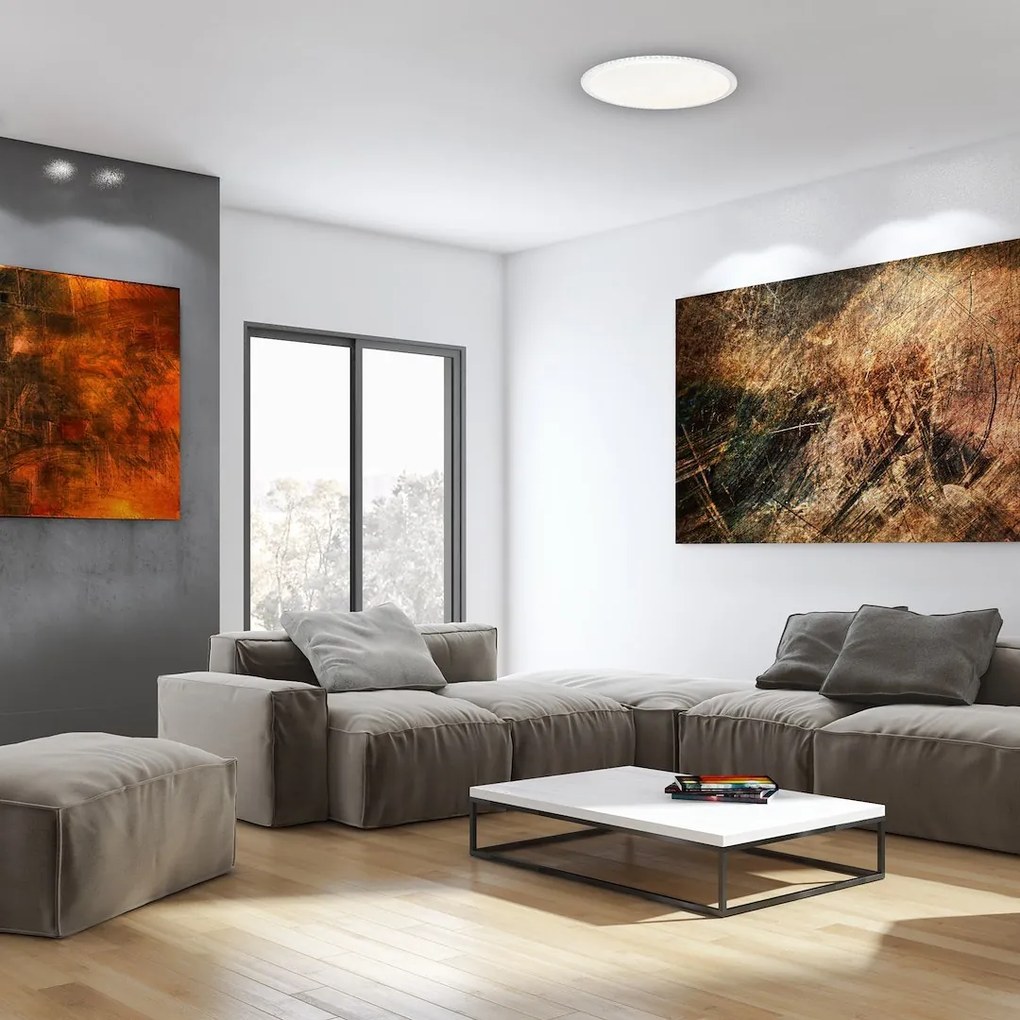 Stropné LED svietidlo Cruz, 1x LED 40w, 3000-6000k, w, s ovládačom
