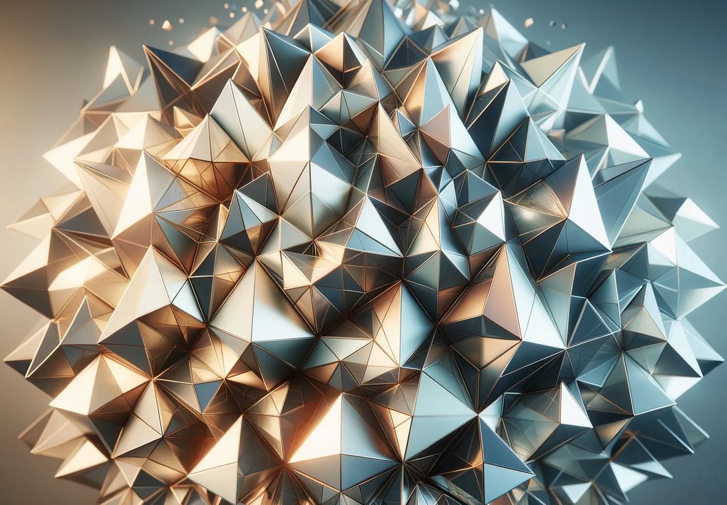 Fototapeta - 3D kaleidoskop tvarov (147x102 cm)