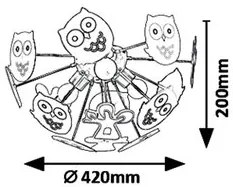 Rabalux detské svietidlo Birdy 6389