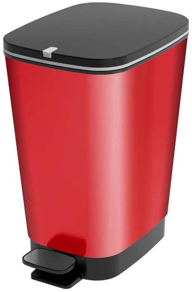 KIS CHIC BIN M 35L Odpadkový kôš 26,5 x 40,5 x 45 cm red metal | BIANO