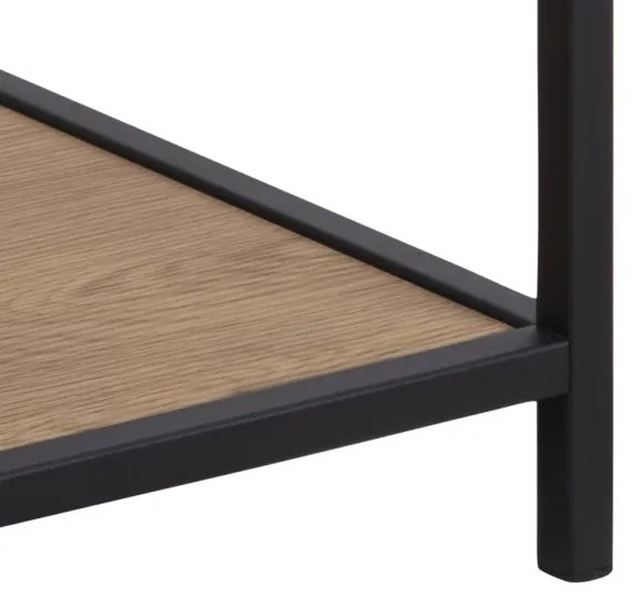 Nočný stolík SARON dub/čierna