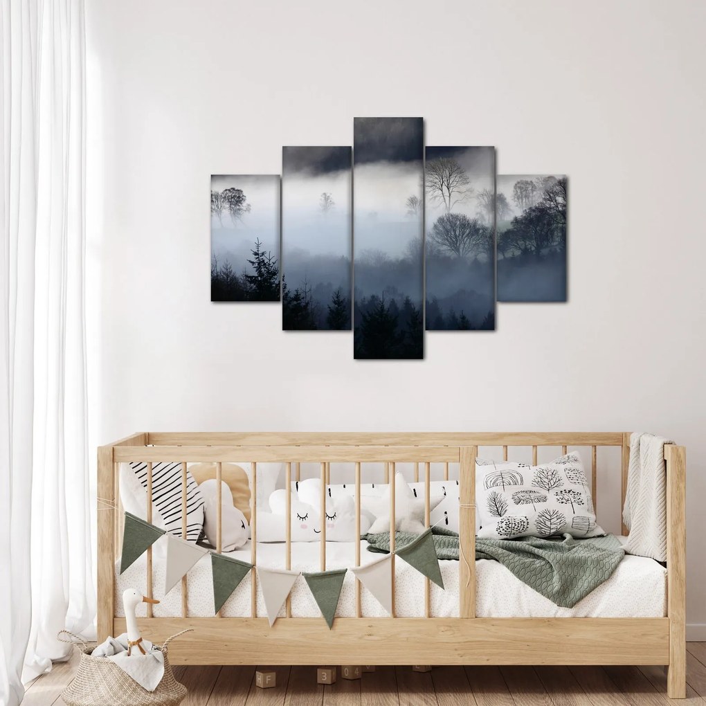 Obraz hmly nad lesom (150x105 cm)