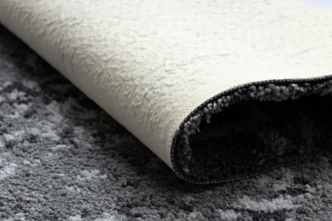 Kúpeľňový koberček FROTTE rozeta, protišmykový, mäkký - sivý