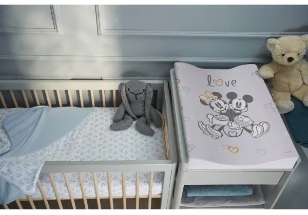 CebaBaby - Prebaľovacia podložka s dvojhranná COSY DISNEY 50x70 cm šedá