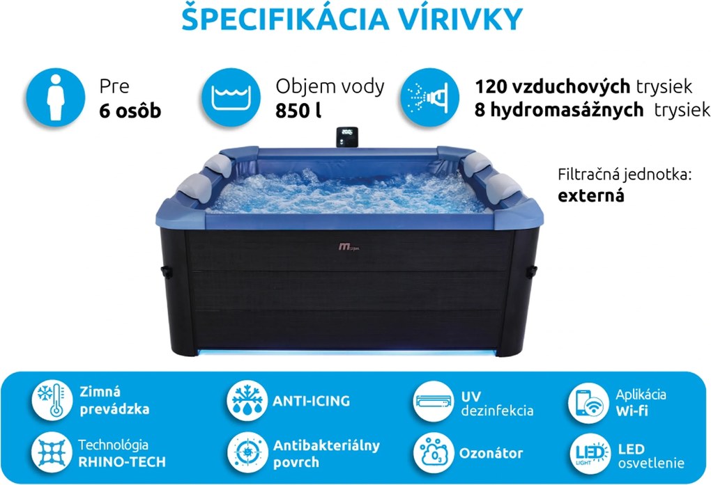Mspa | Vírivý bazén MSPA Oslo Sapphire F-SA063W | 11400303