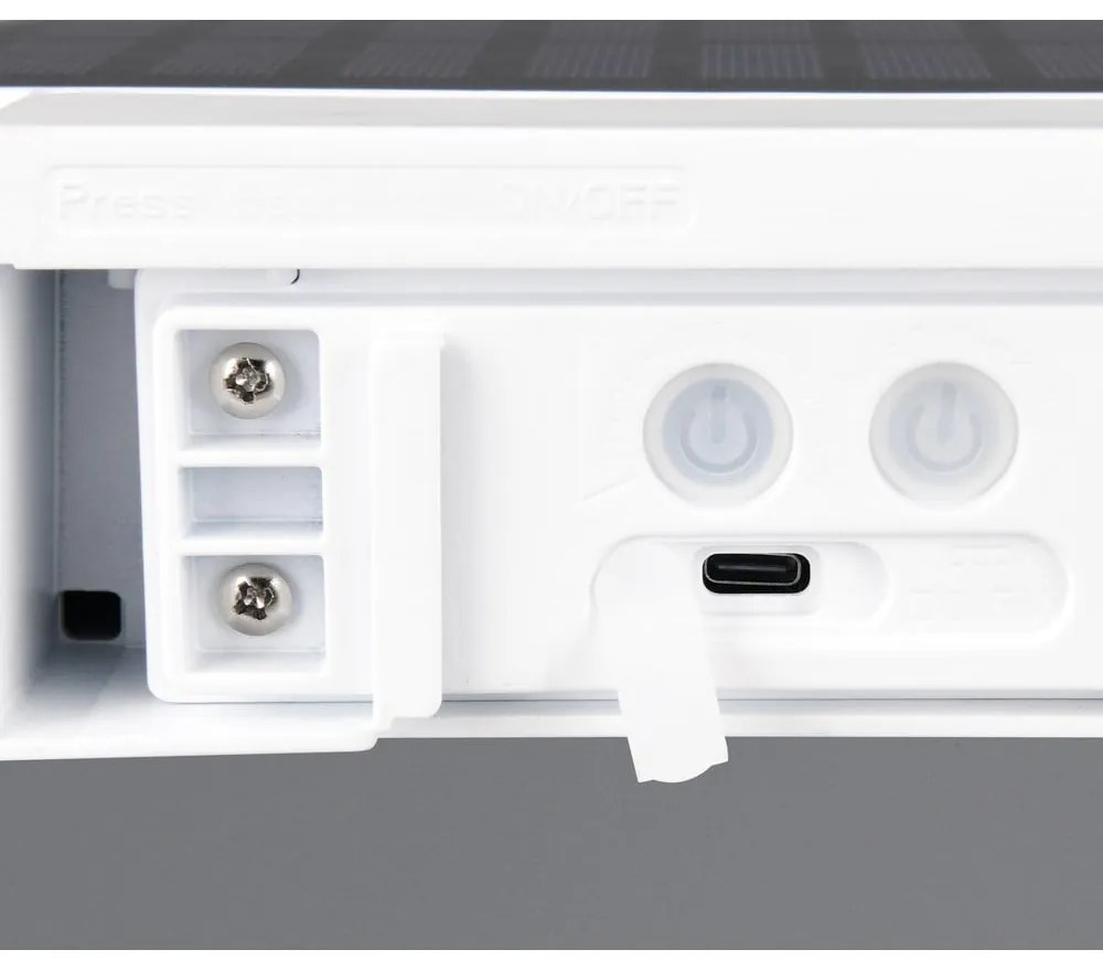 LED nástenné solárne vonkajšie svietidlo (výška 6 cm) Bilbao – Trio