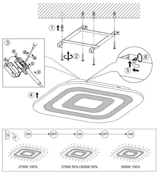 Eglo 97086 - LED Stropné svietidlo REDUCTA 1 1xLED/30W/230V stmievateľné