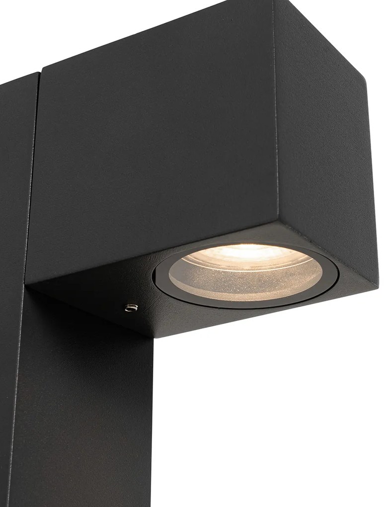 Priemyselná vonkajšia stojaca lampa tmavosivá 65 cm IP44 - Baleno