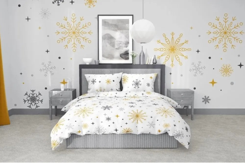 Posteľné obliečky 100% Bavlna Magic White 70x90 cm