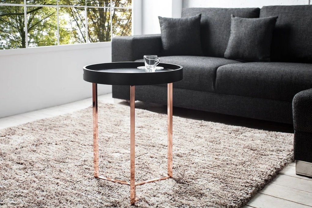 Nemecký výrobca Konferenčný stolík Modul - odnímateľný, 40 cm čierny