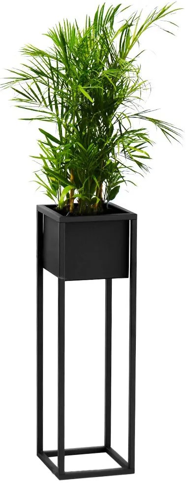 Tutumi Tutumi, kovový kvetináč 60cm FS-C60, čierna, HOM-09811