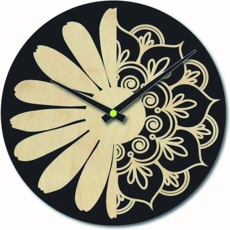 Drevené hodiny  na stenu  l SENTOP PR0374 MDF-playwood