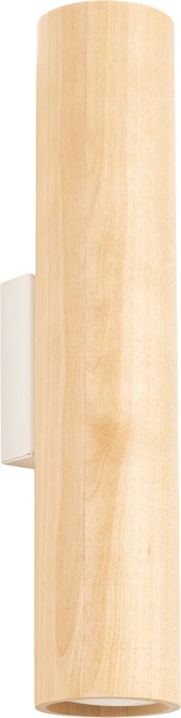 Nástenné svietidlo Lino, 1x drevené tienidlo
