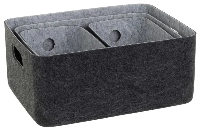 Látkové košíky v súprave 4 ks 36x27x16 cm – Casa Selección