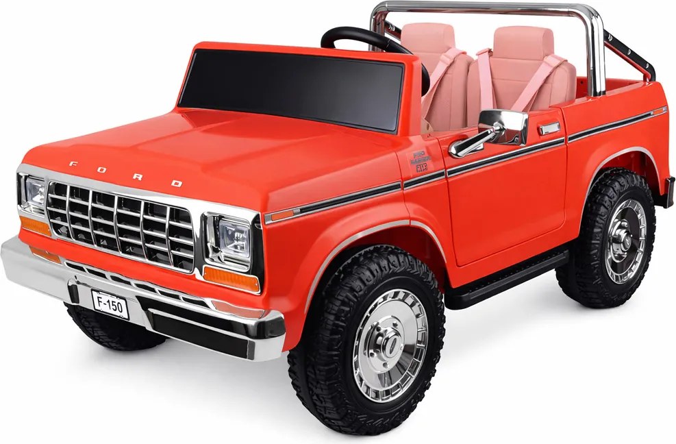 JOKOMISIADA Dvojmiestne autíčko na batériu klasický Ford Bronco Pickup červené PA0338