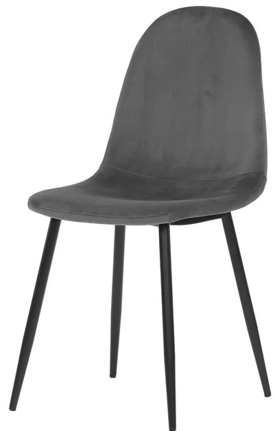 Autronic BONTEC Jedálenská stolička, modrá, zamatová látka, CT-971 BLUE4 Farba: Šedá