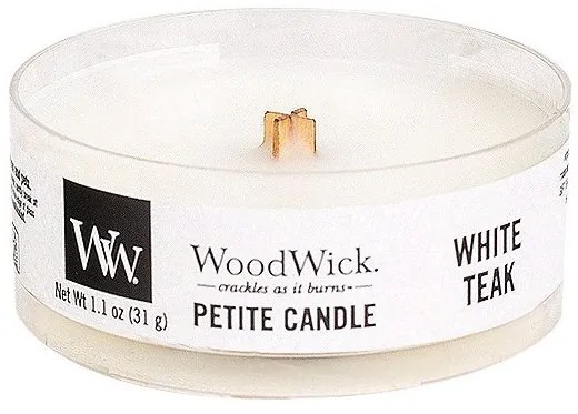 WoodWick vonná sviečka White Teak