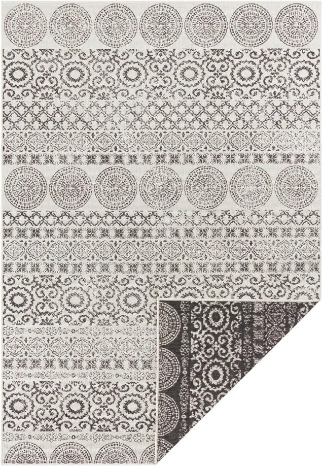 Hnedo-biely vonkajší koberec Ragami Circle, 200 x 290
