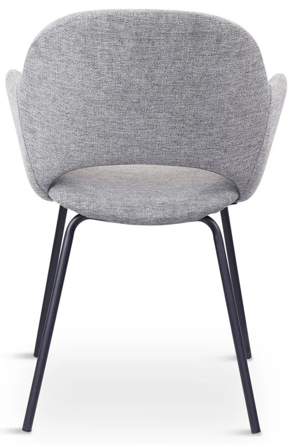 Svetlosivé čalúnené jedálenské kreslá v súprave 2 ks Rowley – Unique Furniture