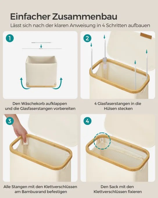 Kôš na bielizeň 65 L LCB506W01