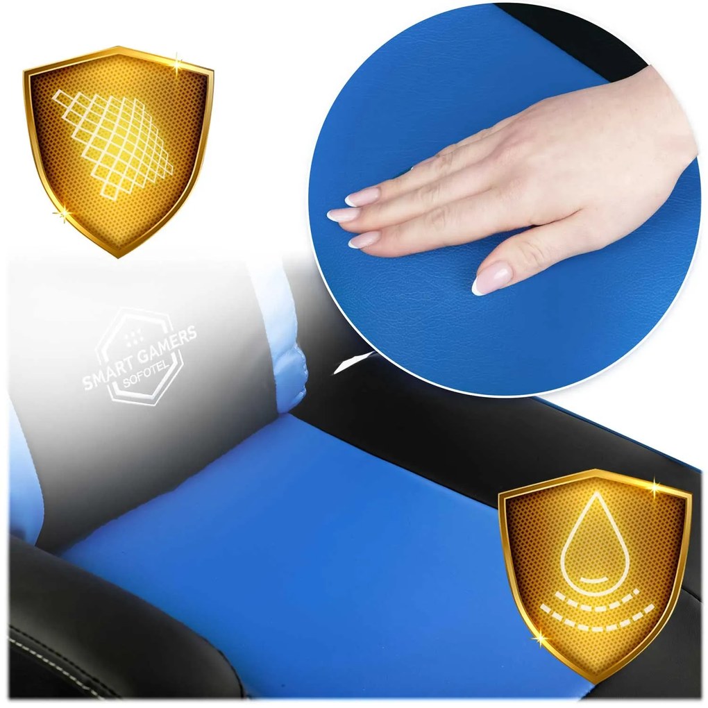 Herná stolička Sofotel Yasuo 2591 - modrá