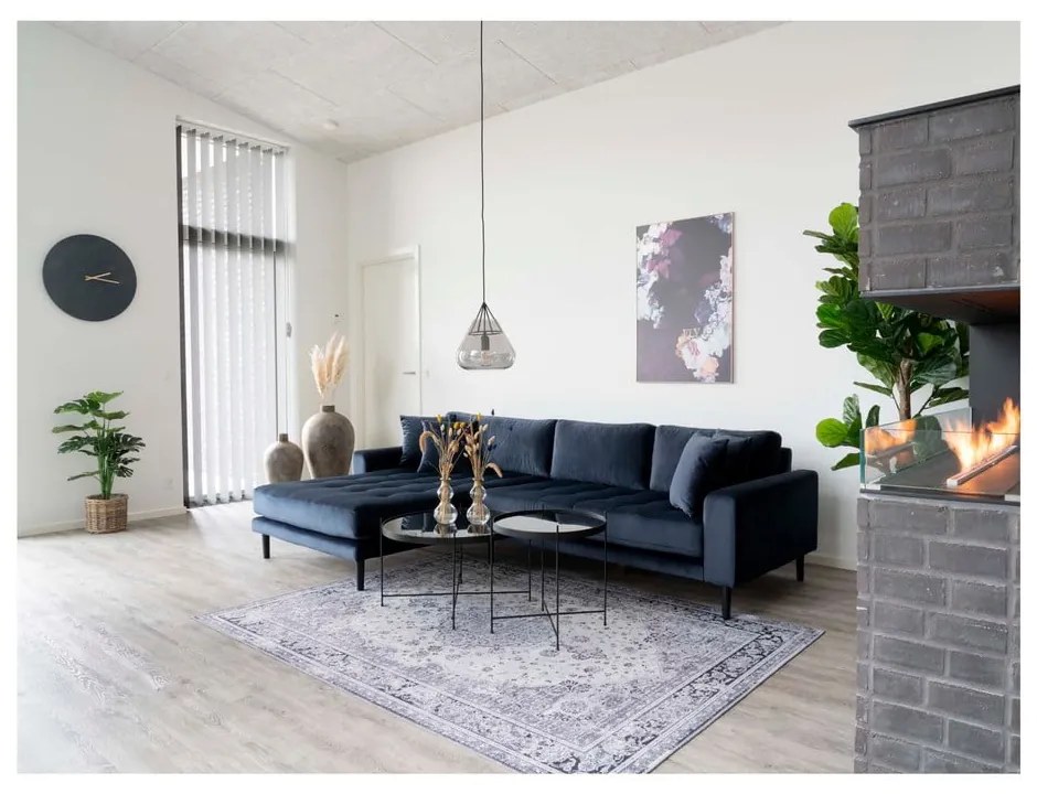 Čierny okrúhly konferenčný stolík ø 70 cm Venezia - House Nordic