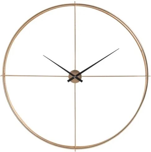 Zlaté kovové nástenné hodiny Metgo- Ø 128*10 cm