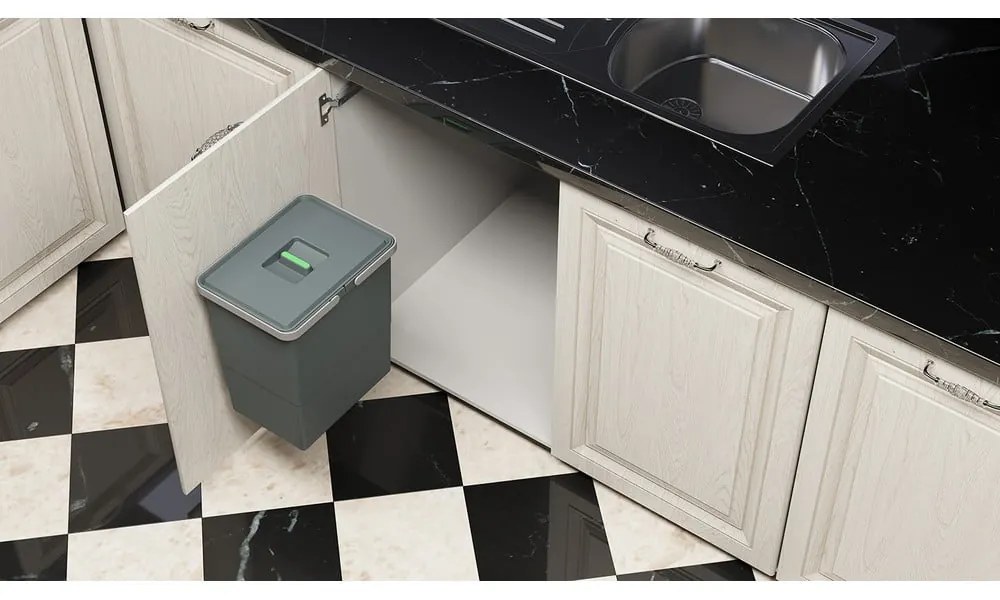 Vstavaný plastový odpadkový kôš 18 l Easy - Elletipi