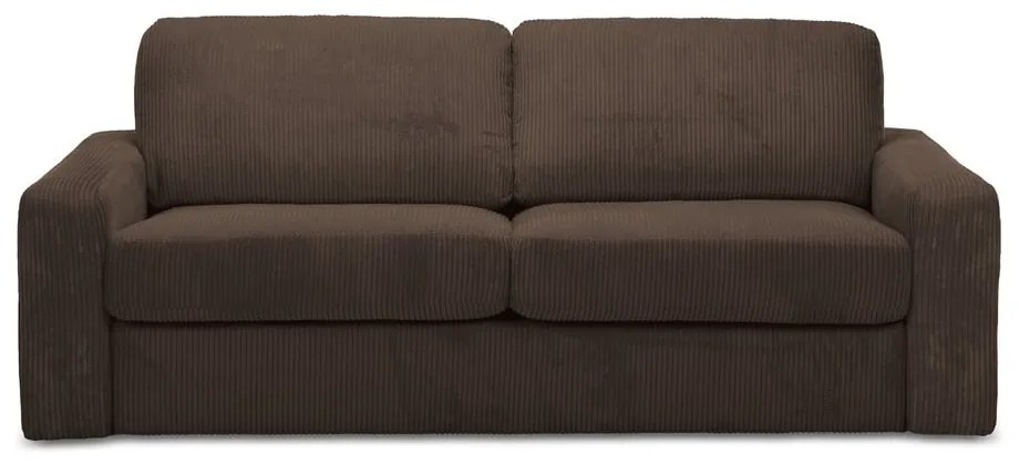 Hnedá menčestrová rozkladacia pohovka 195 cm Nona – Makamii