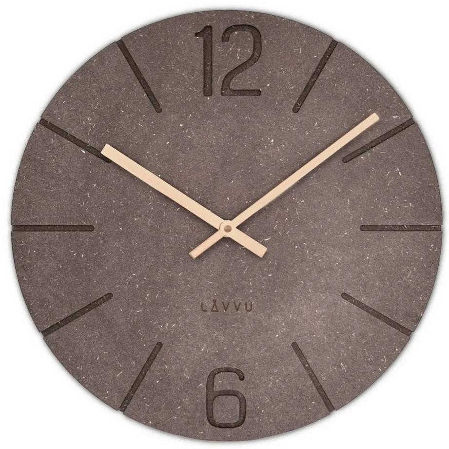 LAVVU Hnedé hodiny Natur, pr. 34 cm