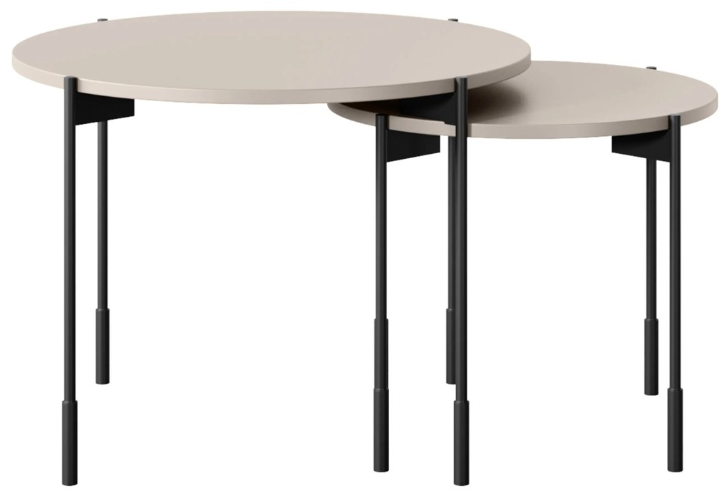 Okrúhly Konferenčný stolík Sonatia 60 cm - kašmírová