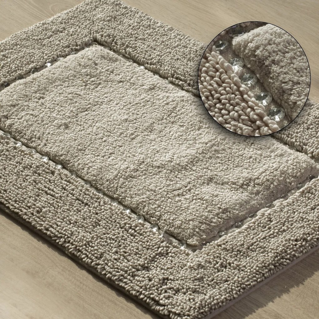 PREDLOŽKA DO KÚPEĽNE CHIC 60X90 CM BÉŽOVÁ