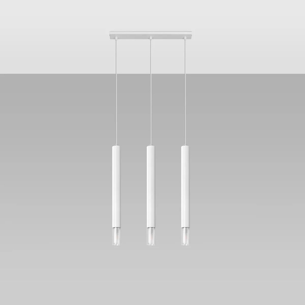 Sollux Lighting Závesné svietidlo WEZYR 3 biele